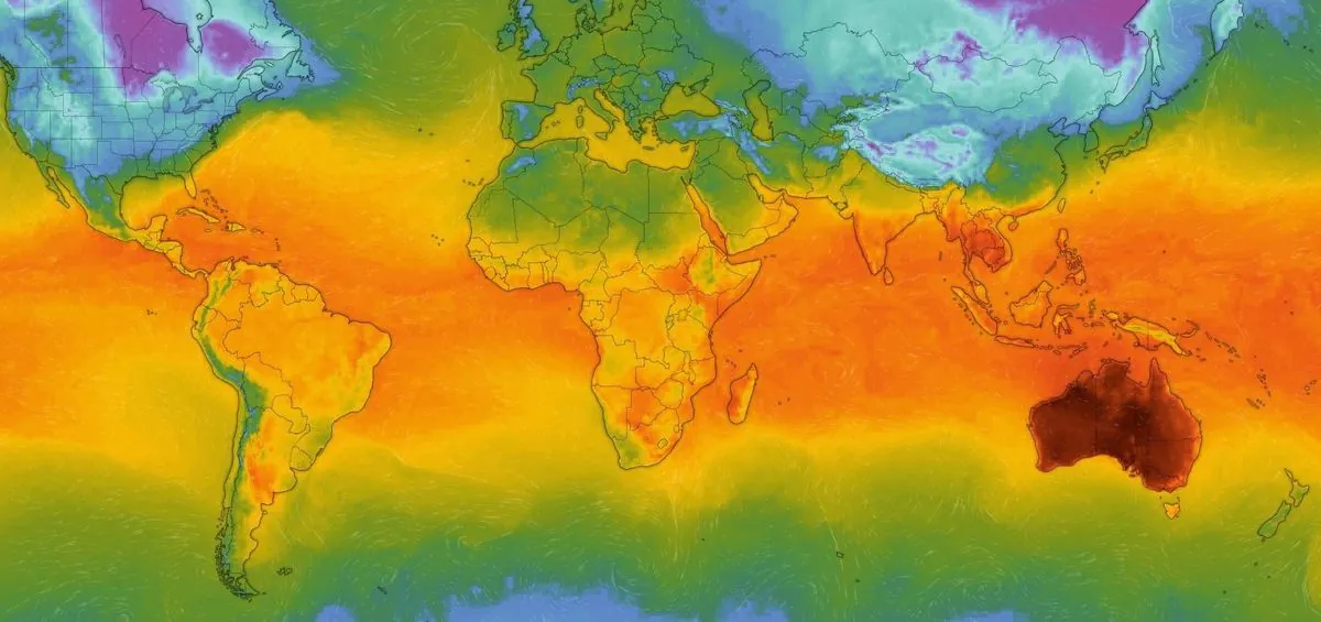 Global Temperature Hits New Peak: 17.15°C Recorded on July 22