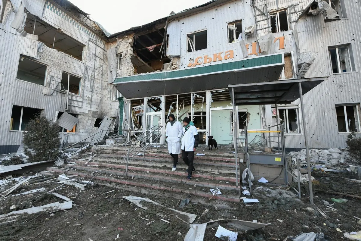 Russian Missile Strike Damages Kharkiv Medical Facility