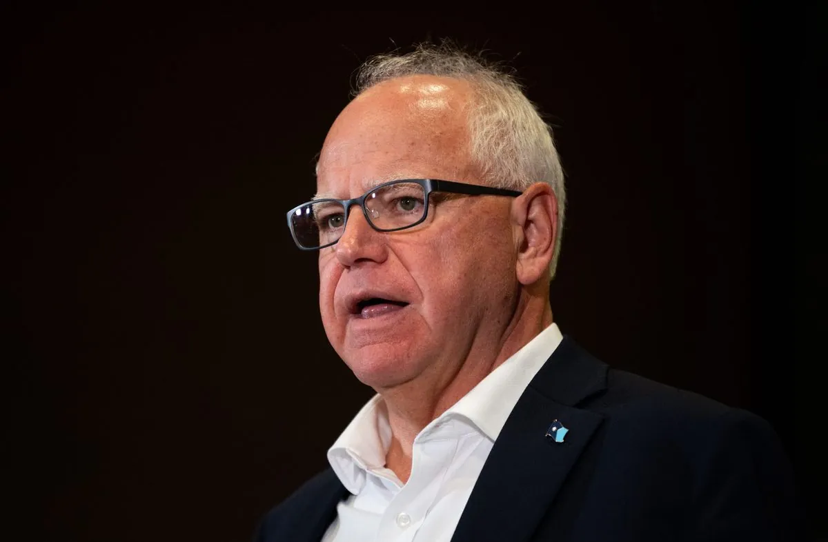 Harris Taps Minnesota Governor Tim Walz as Running Mate for 2024 Election