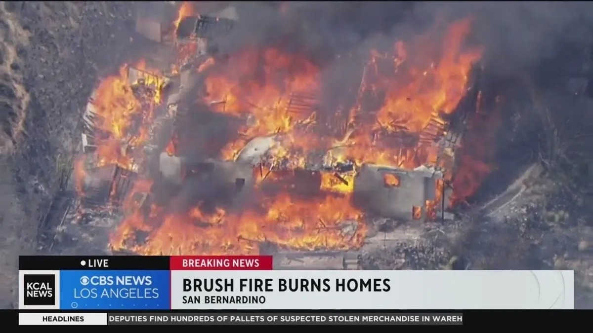 San Bernardino Wildfire Contained, Northern California Blaze Grows