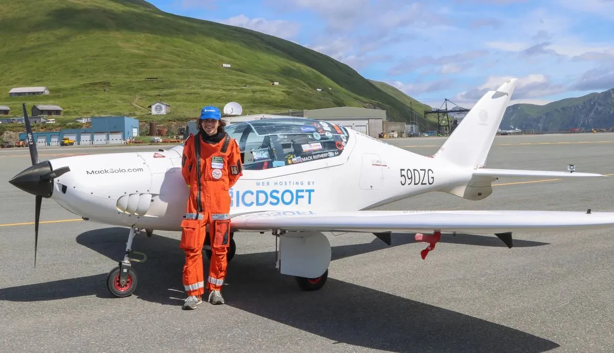 Teen Pilot's Global Flight Aims to Break Record and Fund Cancer Research