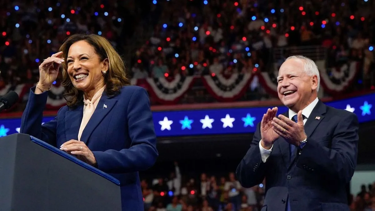 Harris and Walz Navigate "Lock Him Up" Chants at Campaign Rallies