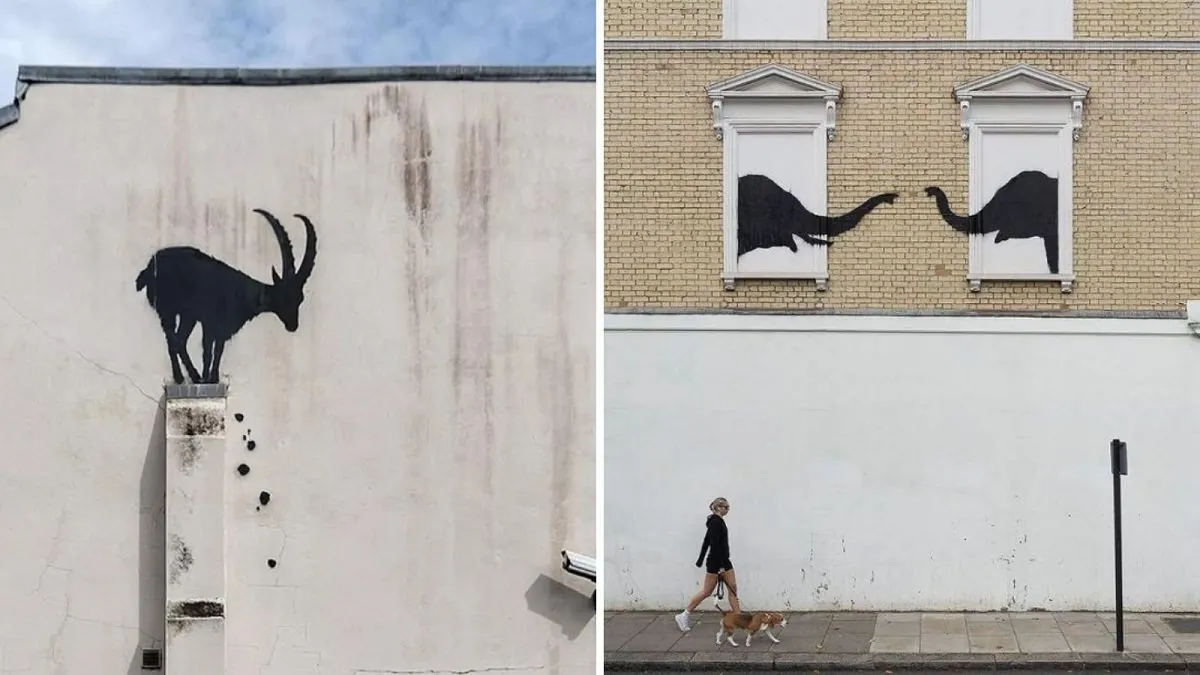 Banksy's Animal Kingdom: Four New Murals Appear Across London