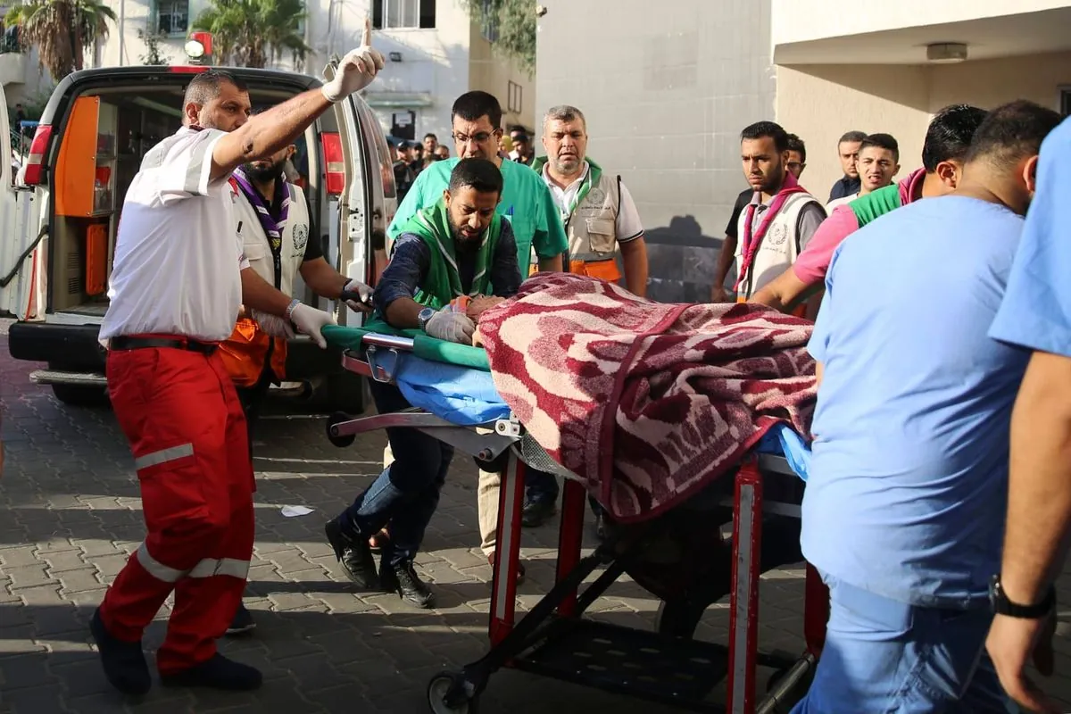 Gaza Father Mourns Newborn Twins Killed in Israeli Strike