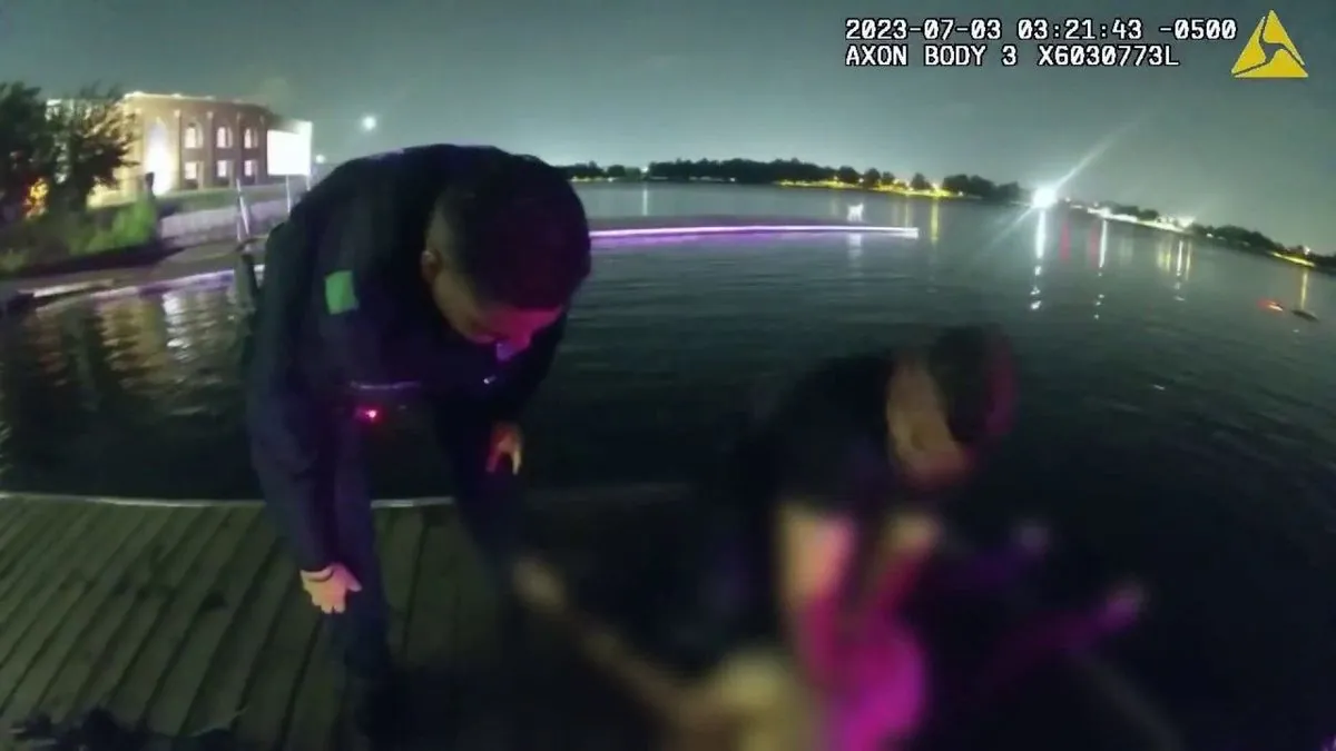 Texas Officer's Swift Action Saves Woman from Submerged Vehicle