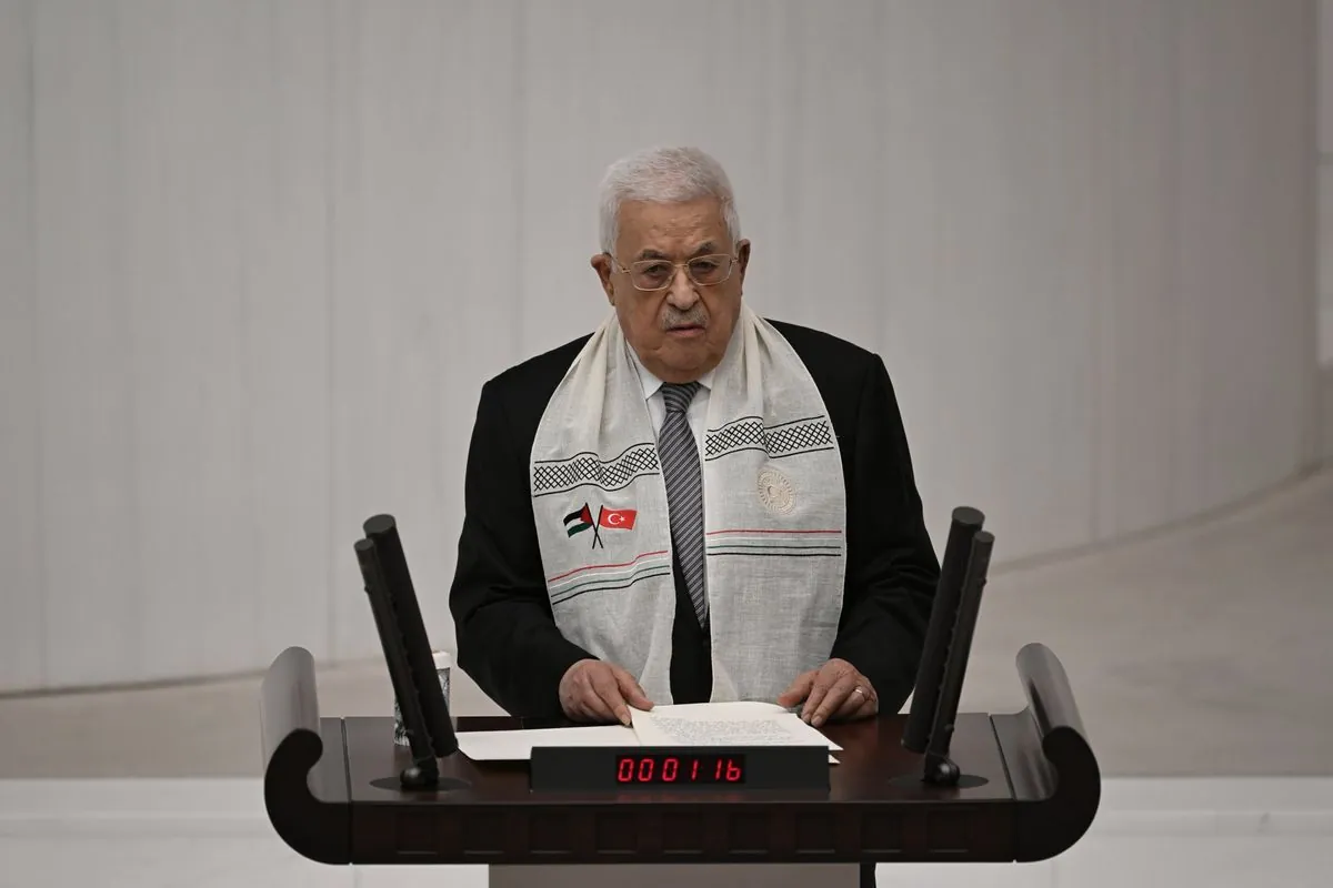 Abbas Vows Gaza Visit, Condemns US Support for Israel in Turkish Parliament