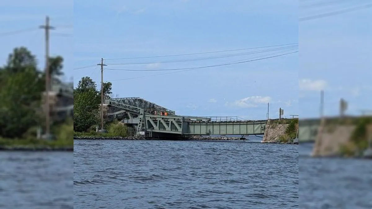 Historic U.S.-Canada Border Bridge Collapses, Halting River Traffic