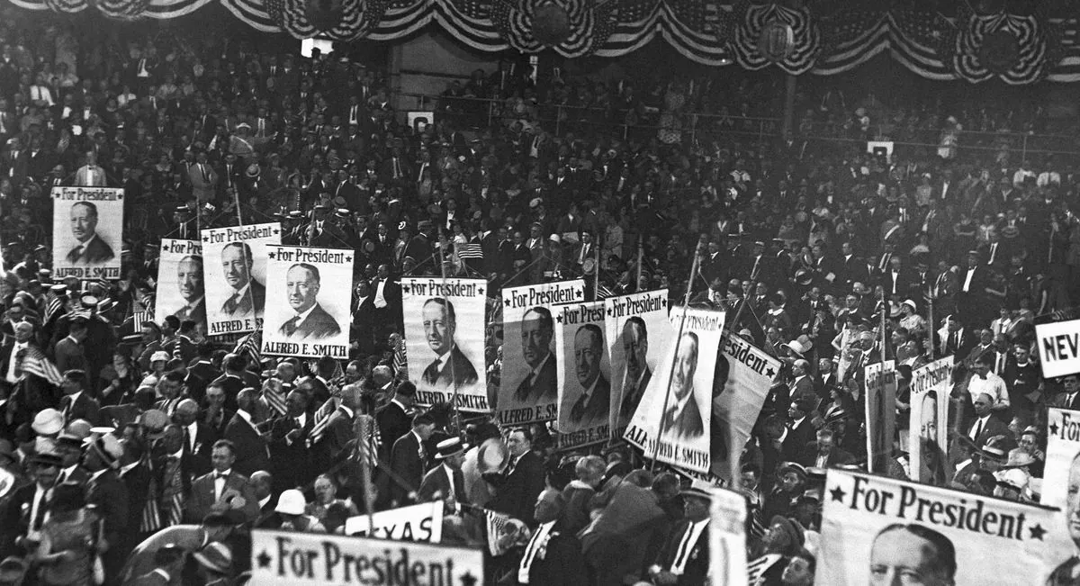 Evolution of US Political Conventions: From Shared Props to Scripted Events