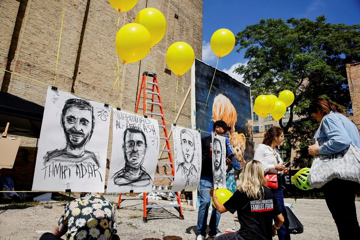 Pro-Israel "Hostage Square" Opens Near Democratic Convention in Chicago