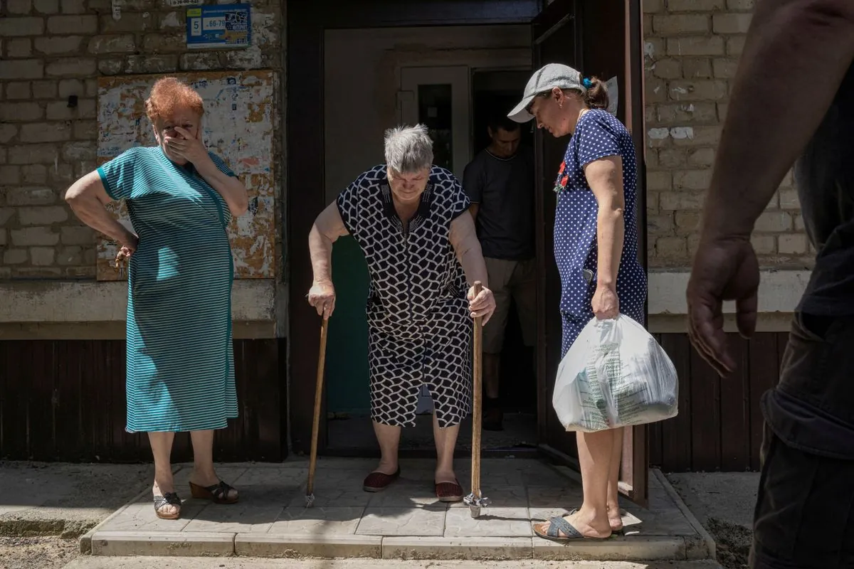 Elderly Evacuated as Russian Forces Approach Pokrovsk, Ukraine