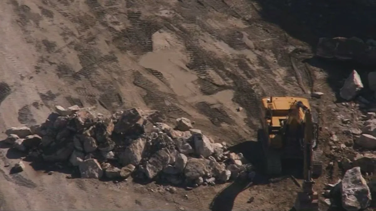 Excavator Buried in Massachusetts Quarry Incident