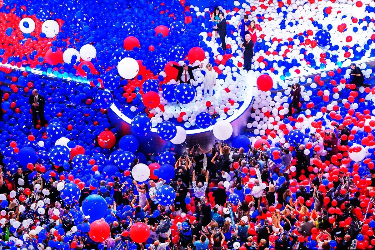 Balloon Artists Unite for Ailing Colleague at Democratic Convention