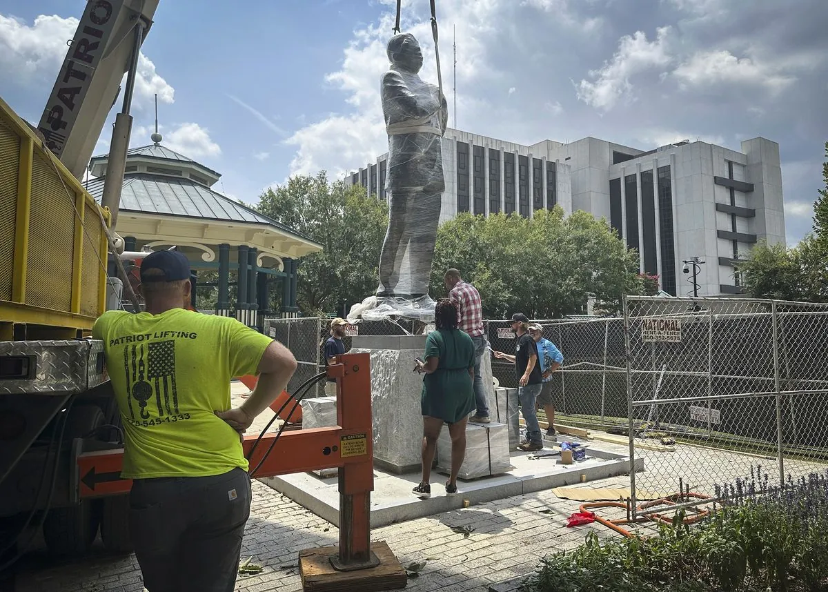 John Lewis Statue Replaces Confederate Monument in Decatur, Georgia