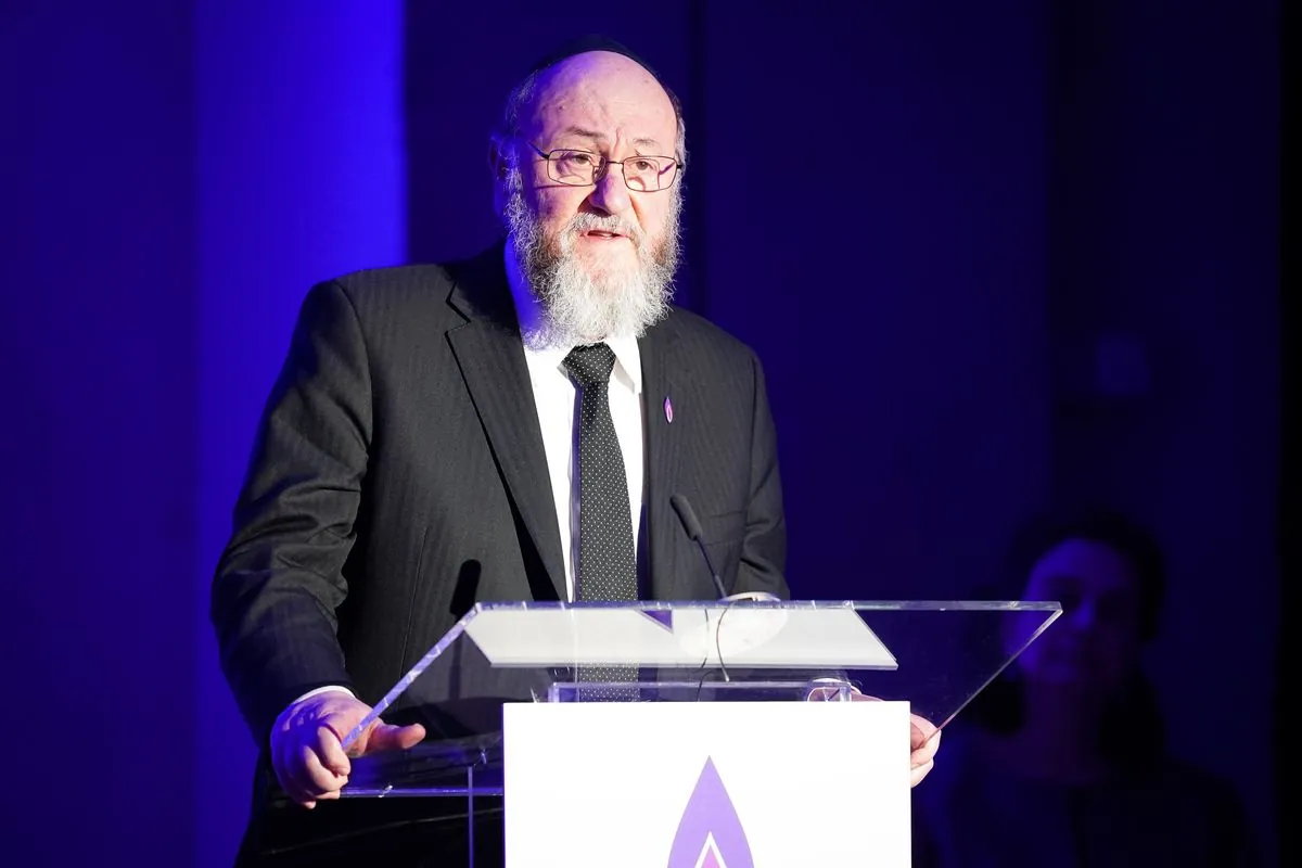 UK Chief Rabbi Slams Partial Arms Export Suspension to Israel