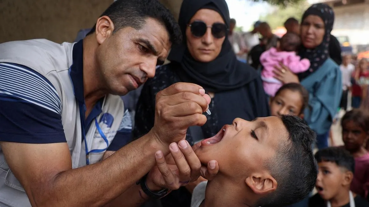 Gaza's Polio Vaccination Drive Advances Amid Ongoing Conflict