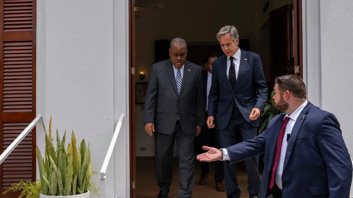 Blinken Visits Haiti: U.S. Backs Security Mission, Pushes for Elections