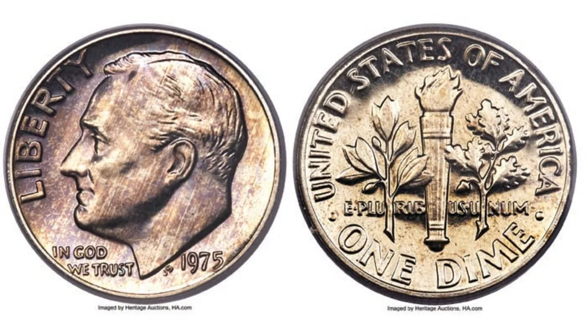 Rare 1975 Dime Without "S" Mint Mark Could Fetch Over $500,000 at Auction