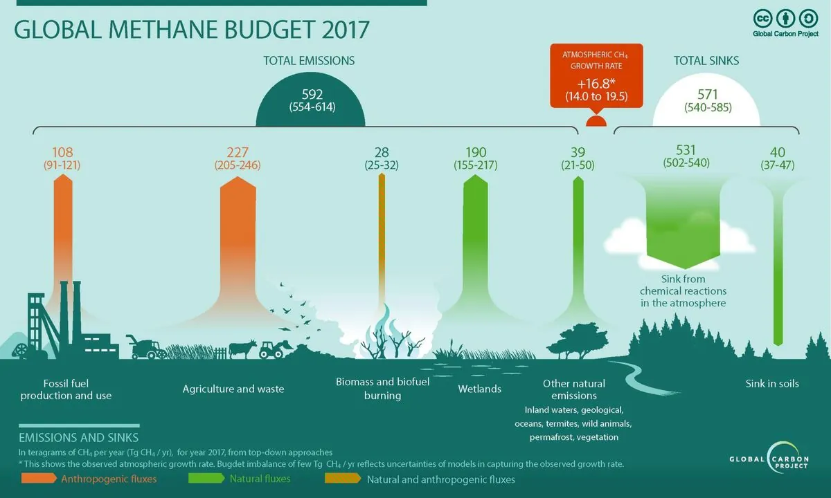 Global Methane Emissions Surge, Intensifying Climate Change Concerns