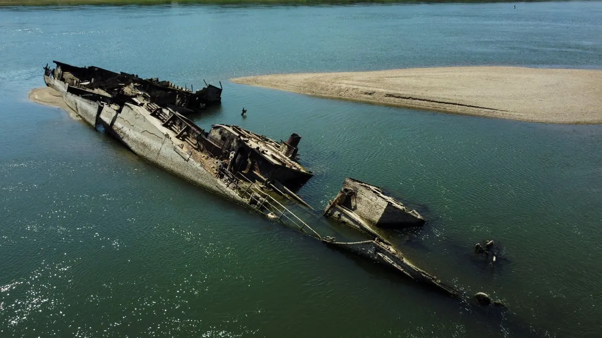 Drought Unveils Nazi Shipwrecks in Danube, Highlighting Climate Crisis