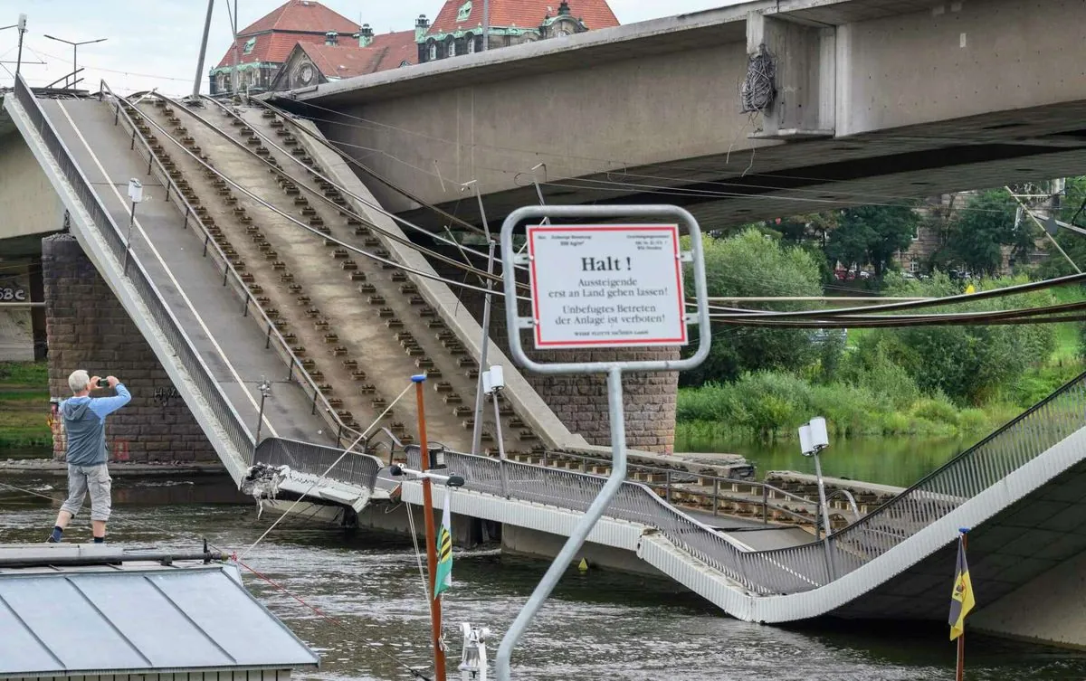 Dresden's Carola Bridge Collapses, Disrupting City Traffic and Infrastructure