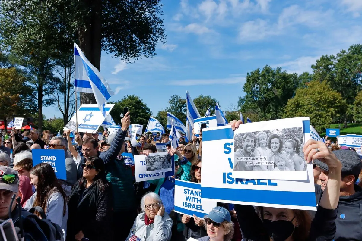 Pro-Israel Rally in Newton Turns Violent: One Injured, Suspect Arrested