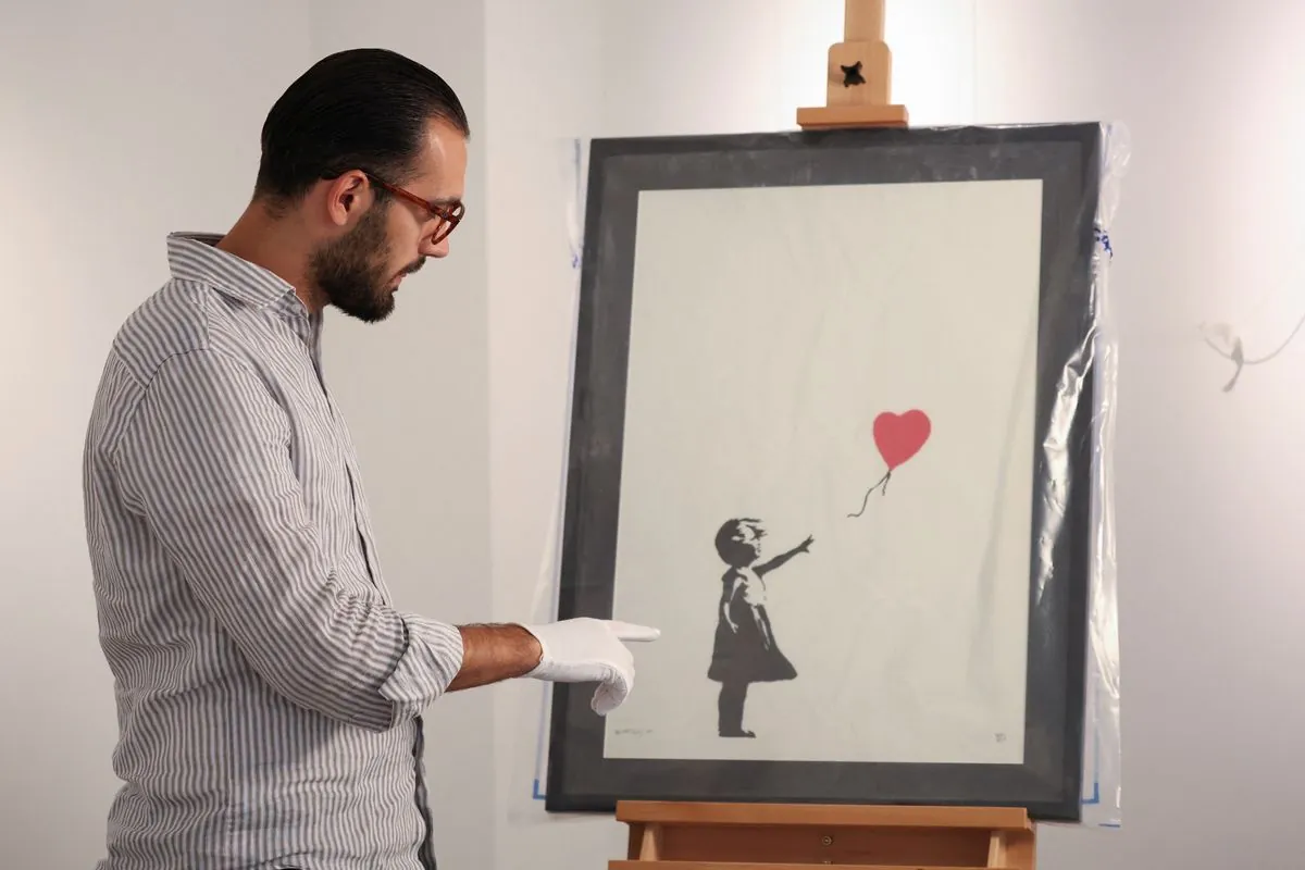 Banksy's Iconic "Girl with Balloon" Recovered After London Gallery Theft