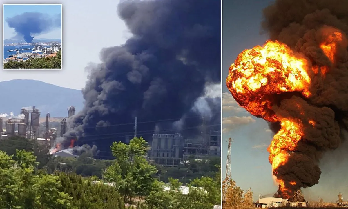 Major Fire Erupts at Greek Oil Refinery, Prompting Evacuations