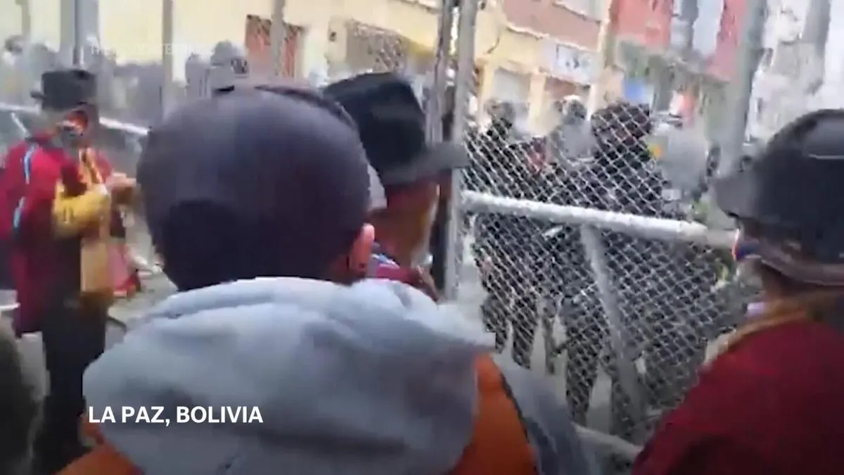 Violent Clashes Erupt as Morales Supporters March on La Paz