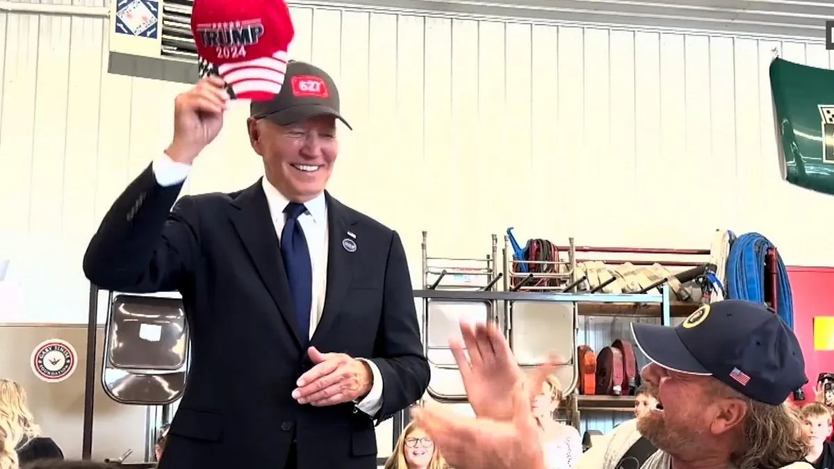 Biden's Brief Trump Cap Moment Sparks Social Media Misinterpretation