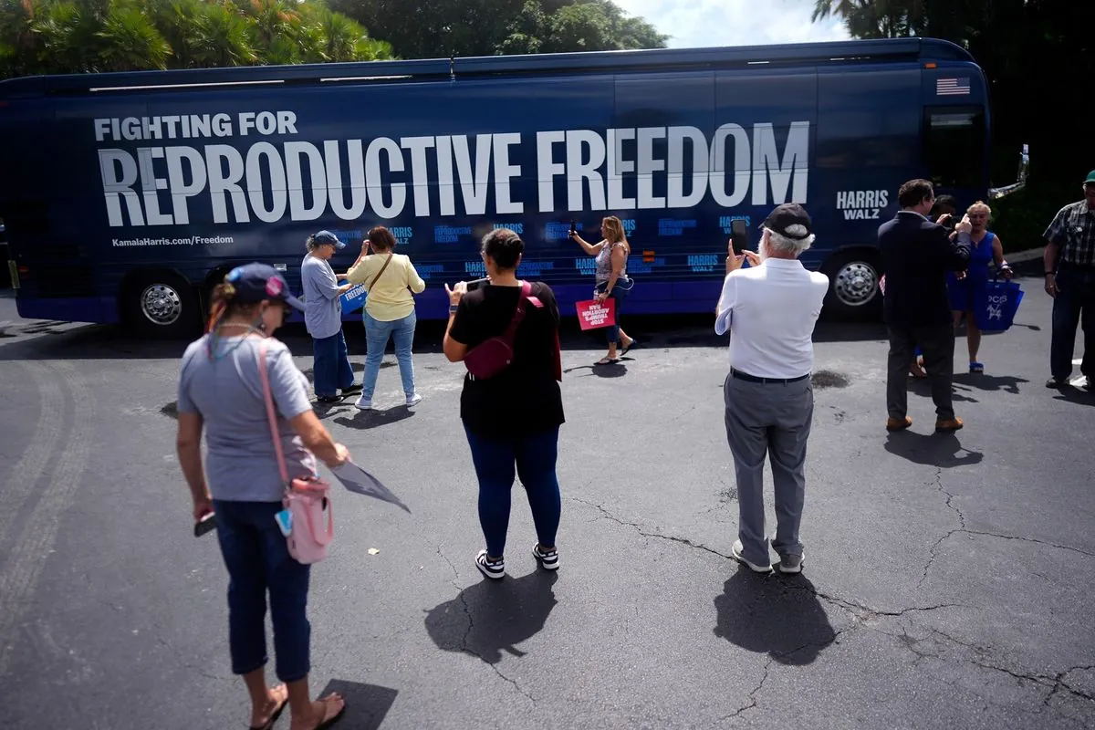 Harris' Abortion Rights Bus Tour Targets Swing State Voters