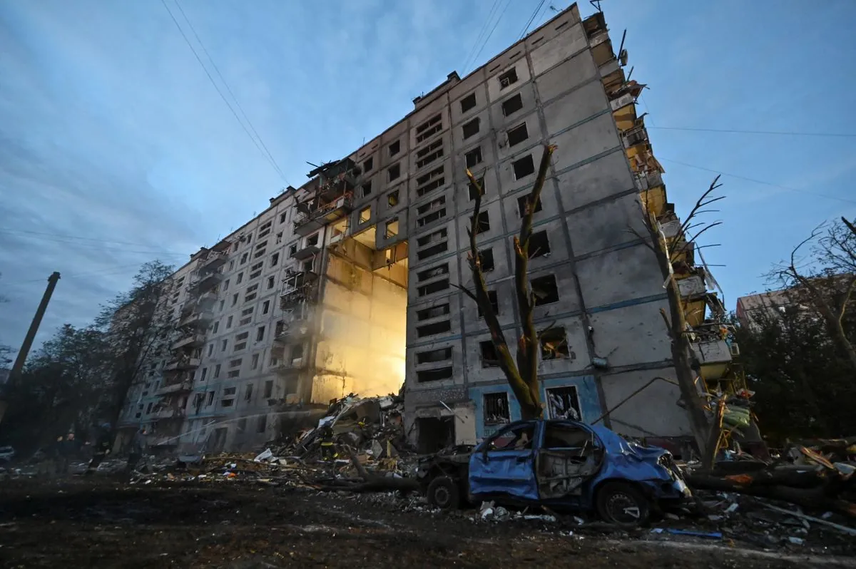 Russian Air Strikes Injure Nine in Zaporizhzhia, Ukraine