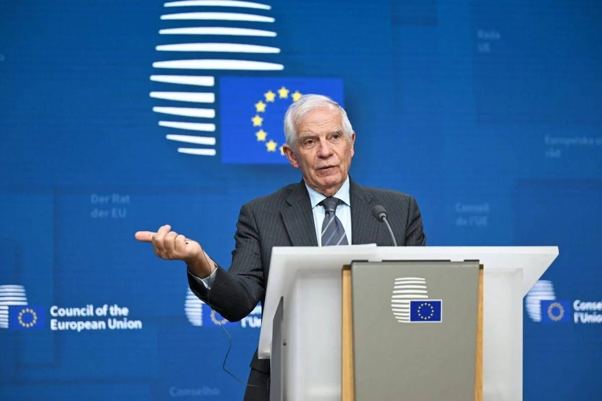 EU's Borrell Warns of 'Almost Full-Fledged War' Between Israel and Hezbollah