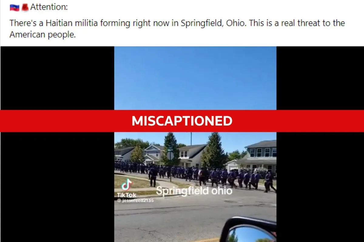 Religious Group Misidentified as "Haitian Militia" in Ohio Video