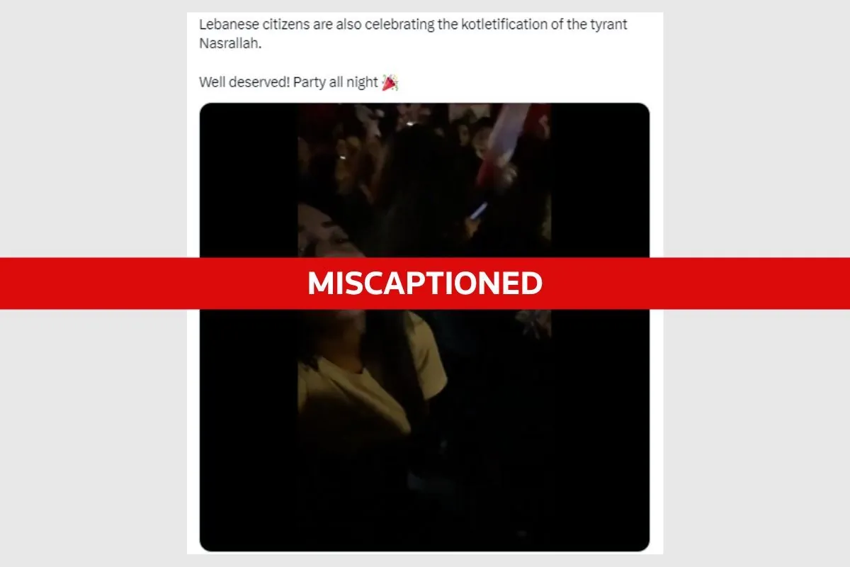 Debunked: 2020 Lebanese Protest Video Misconstrued as Celebration of Nasrallah's Death