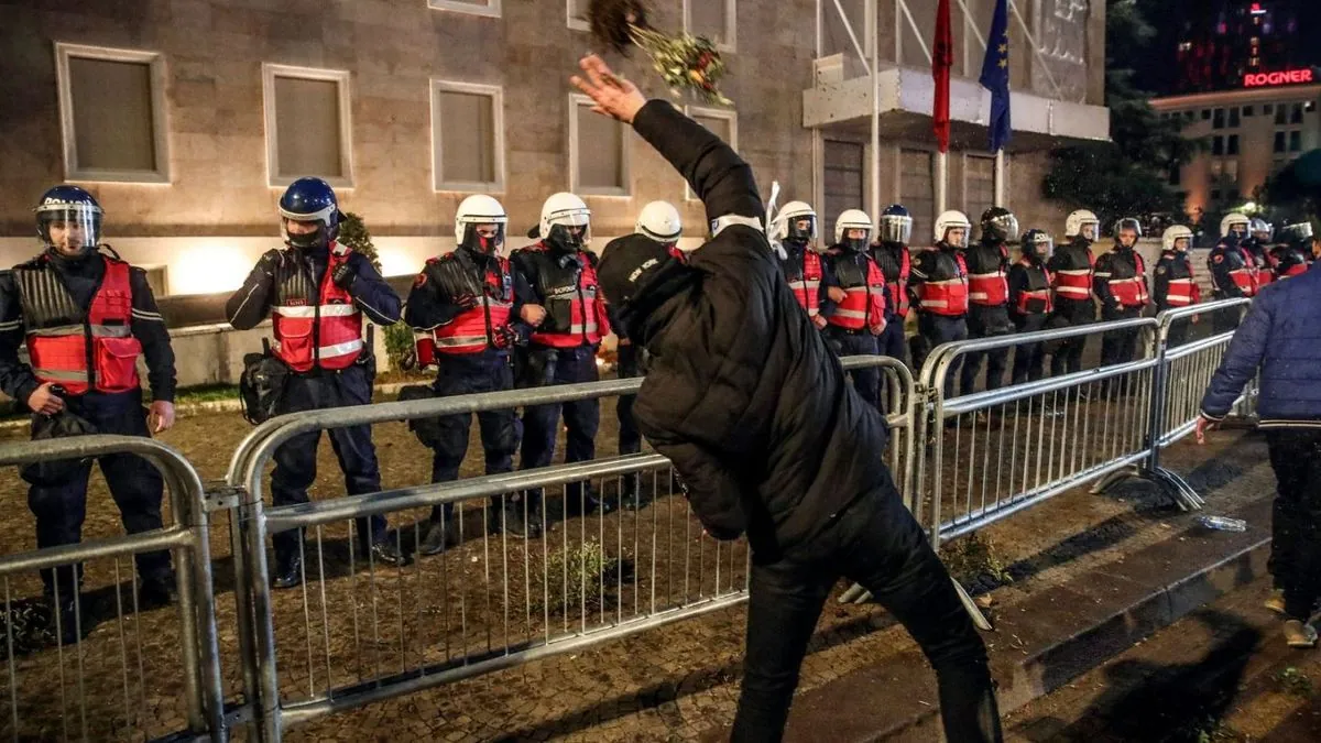 albanian-opposition-burns-chairs-in-parliament-protest