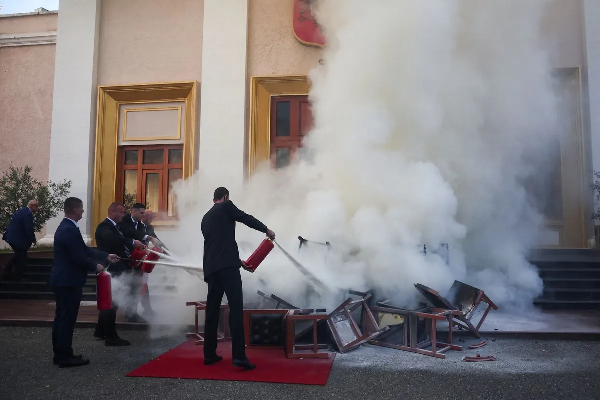 albanian-opposition-disrupts-parliament-protesting-legislators-imprisonment