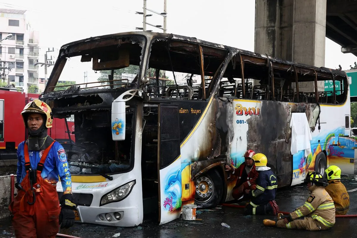 Tragic School Bus Fire Near Bangkok Claims Young Lives