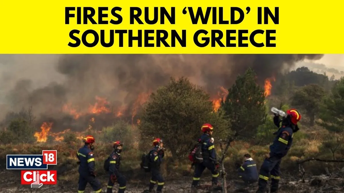 Greek Firefighters Make Headway Against Deadly Peloponnese Blaze