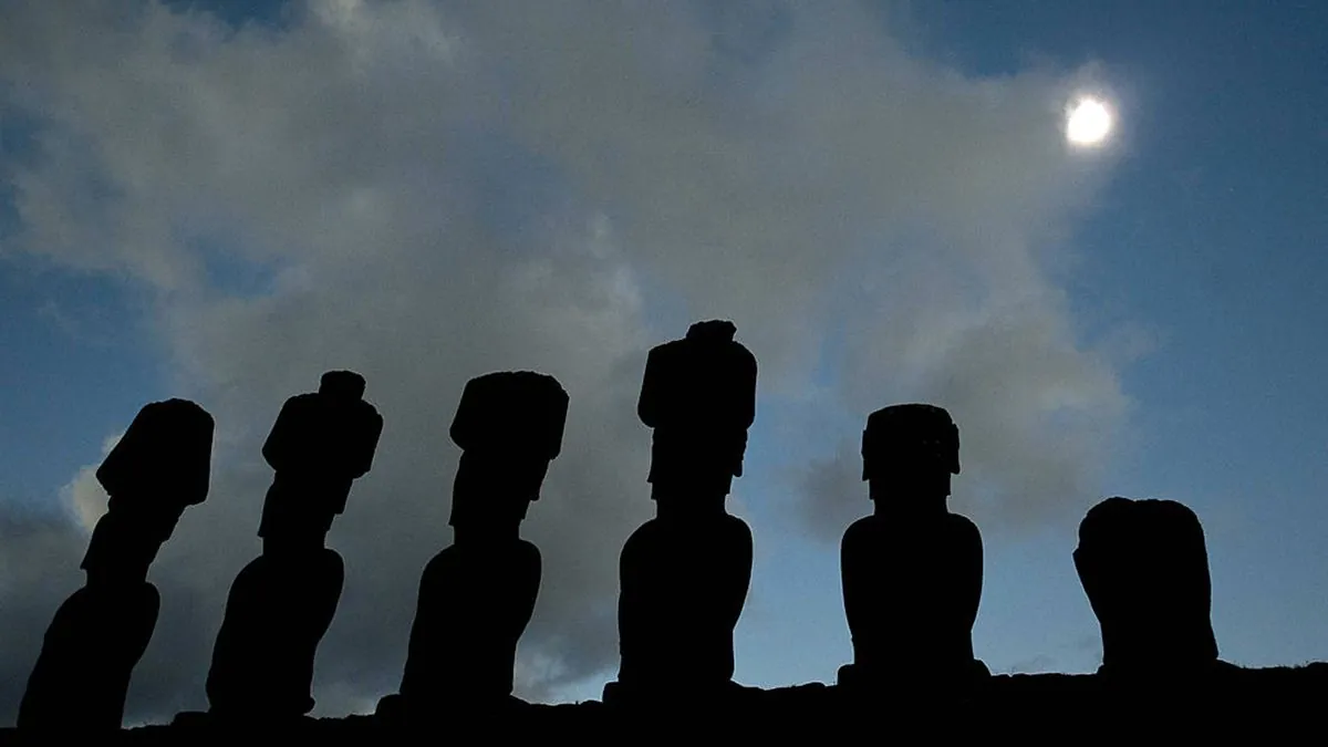 Pacific "Ring of Fire" Eclipse Dazzles Easter Island and South America