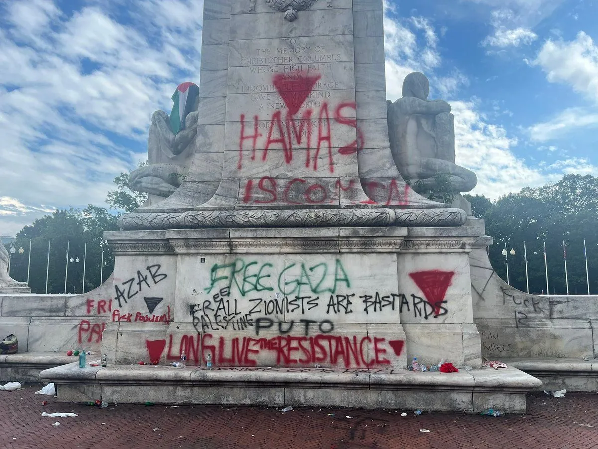 Virginia Man Arrested for Defacing D.C. Monument During Protest