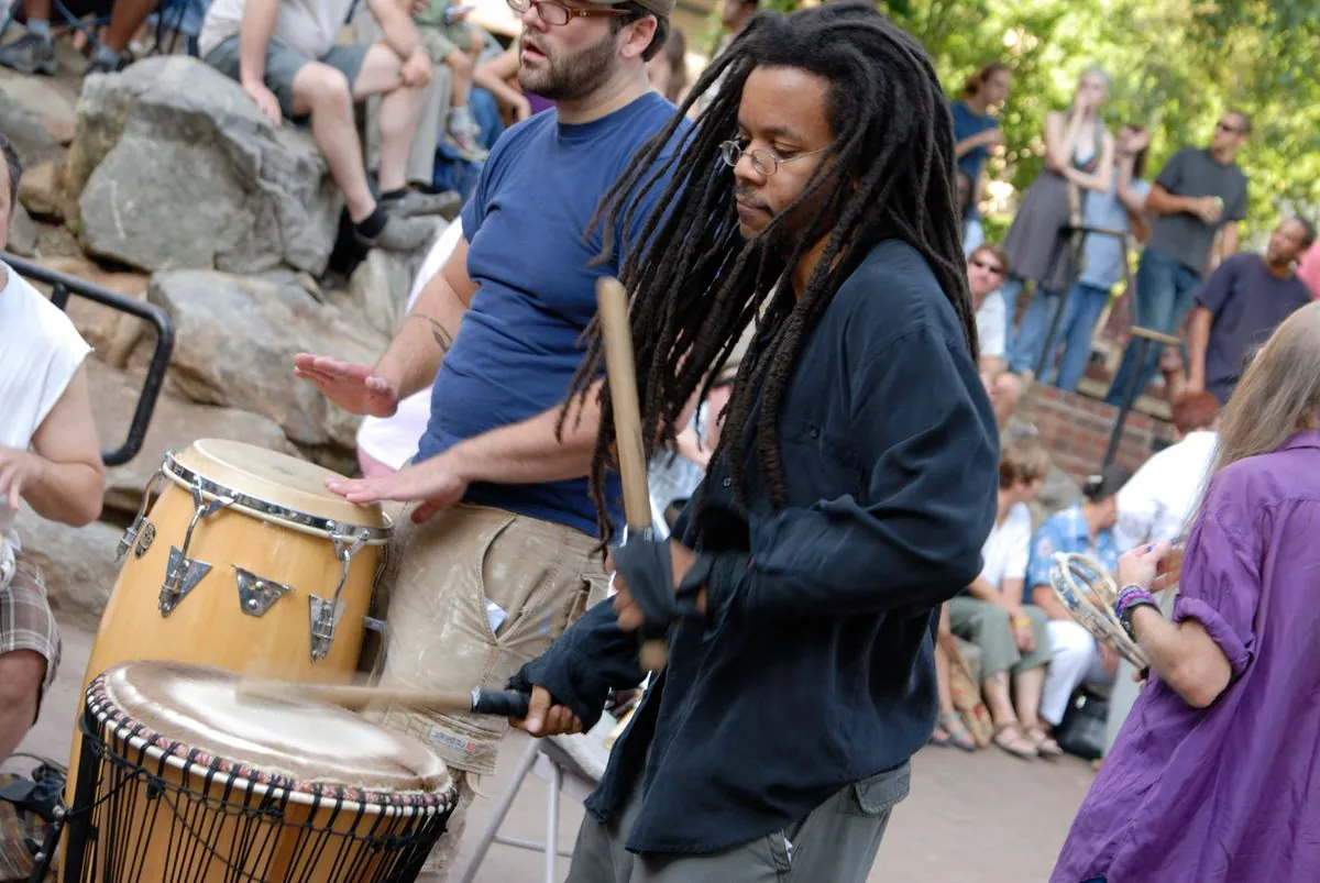 asheville-drum-circle-resumes-bringing-hope-after-hurricane-helene