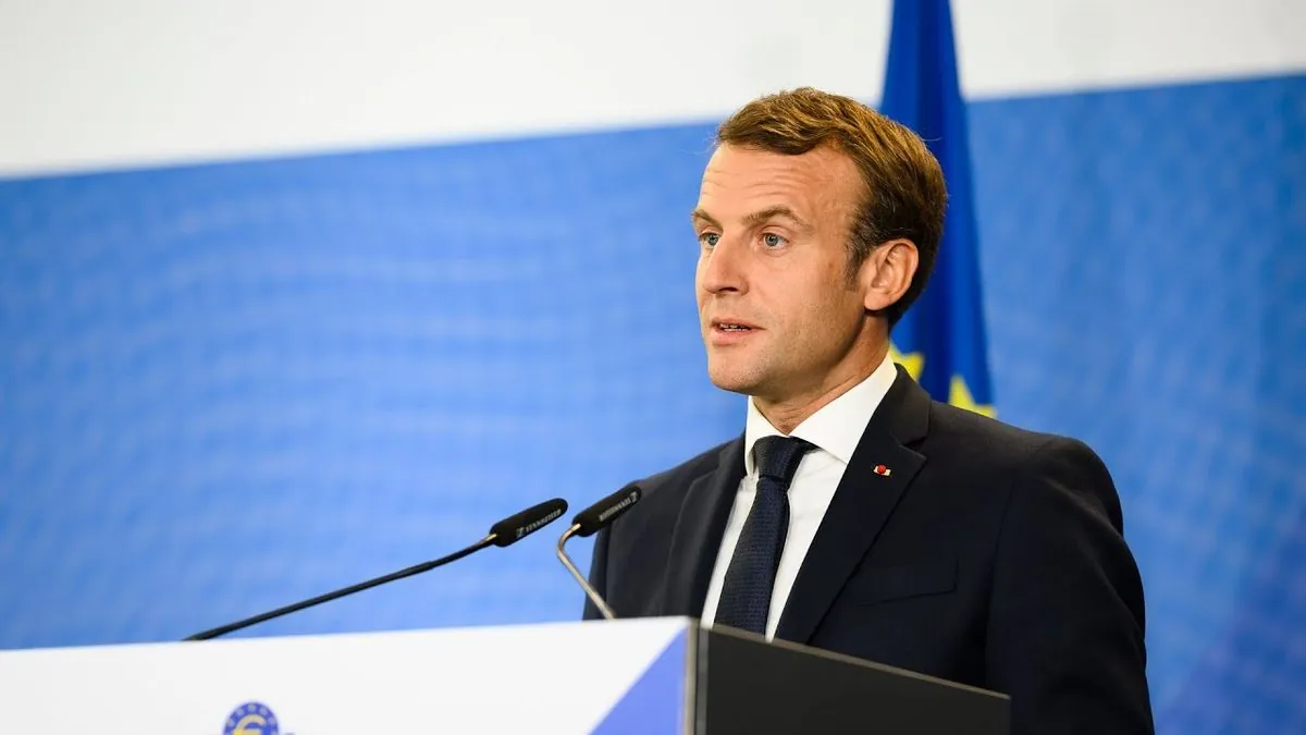 Macron Urges Halt to Gaza Arms Shipments, Seeks Political Solution