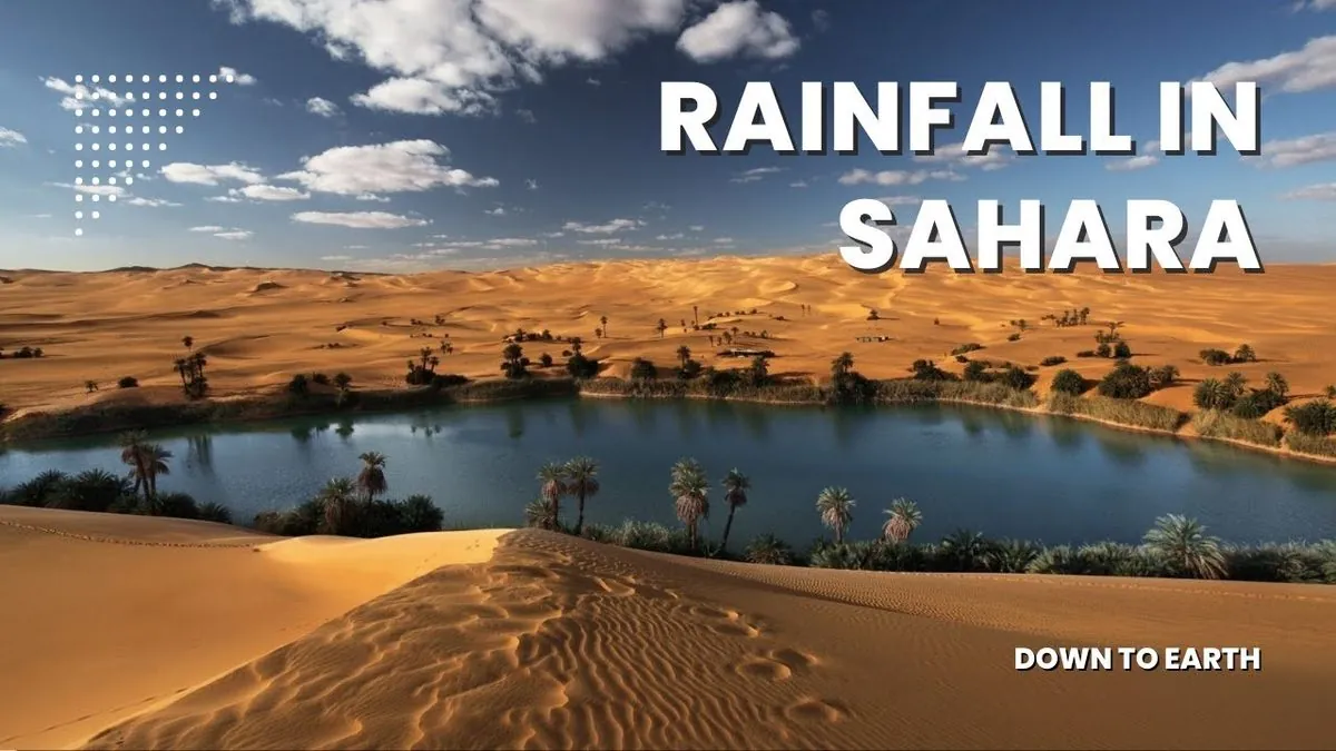 Rare Deluge Transforms Sahara: Drought-Stricken Morocco Sees Historic Rainfall