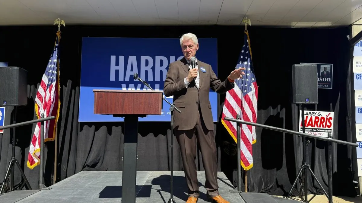 Bill Clinton steps up for Harris-Walz ticket in North Carolina