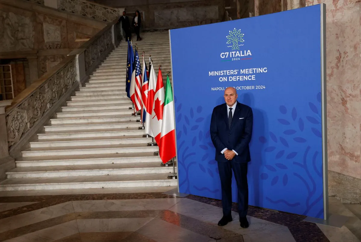 G7 defence chiefs discuss global security issues in Naples