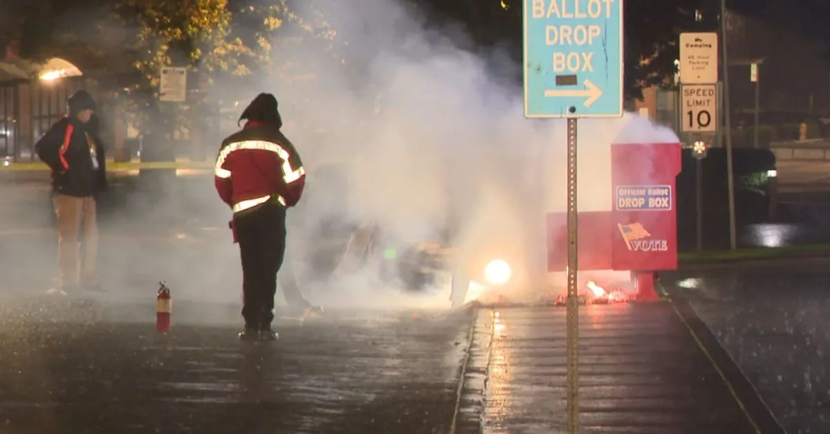 Ballot box fire disrupts Washington state voting just days before election