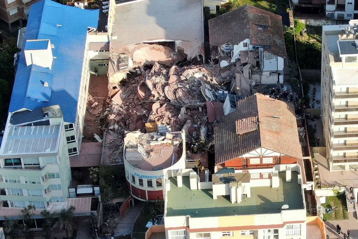 Breaking: Major hotel crumbles in Argentina with workers trapped inside