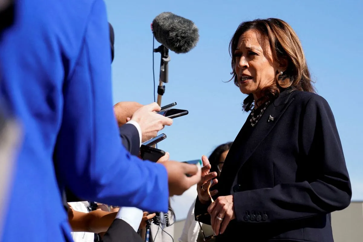 Harris steps away from Biden's sharp words about Trump rally comments