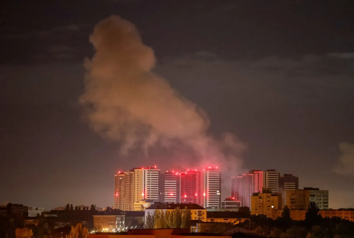 Russian drones hit Kyiv again: Buildings and power lines take hit in night attack