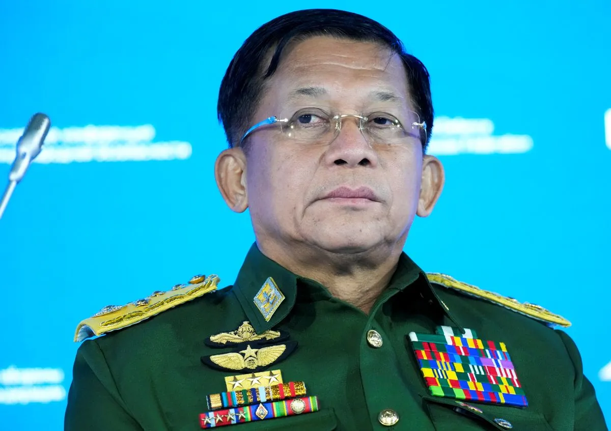 Myanmar's top general heads to China as border regions slip from control